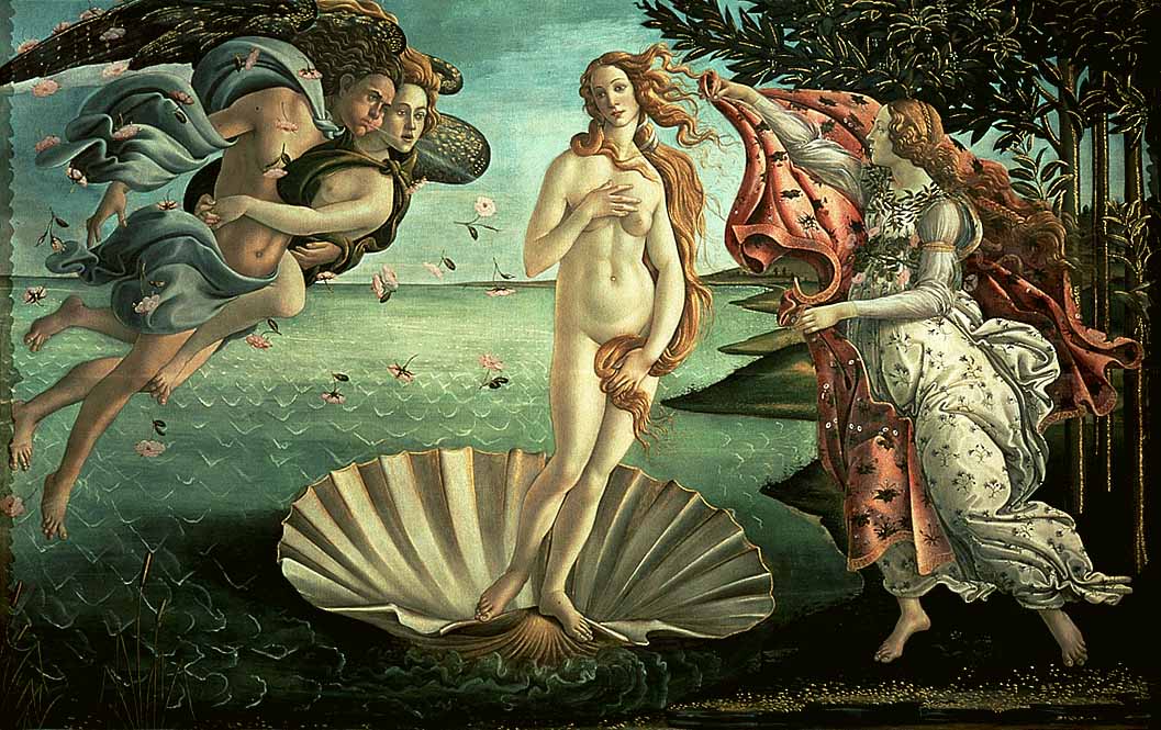 BOTTICELLI, Sandro The Birth of Venus fg